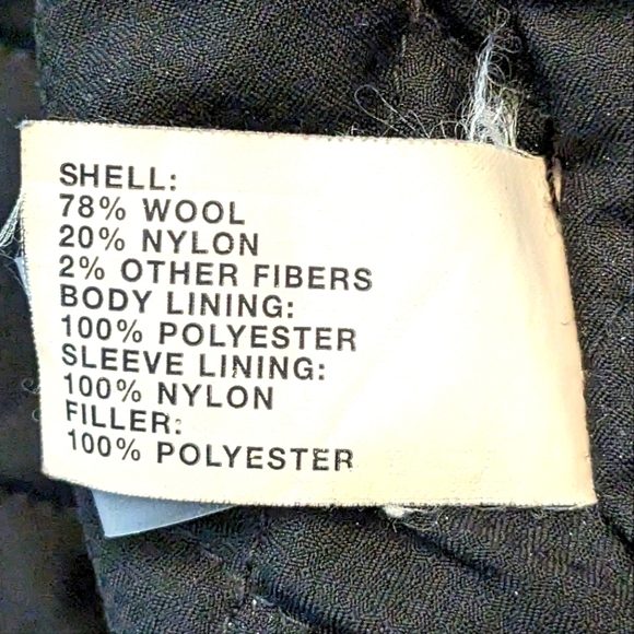 Gap Y2K Wool Blend Grey Men's Zip Up Winter Jacket Size XL - Picture 10 of 11